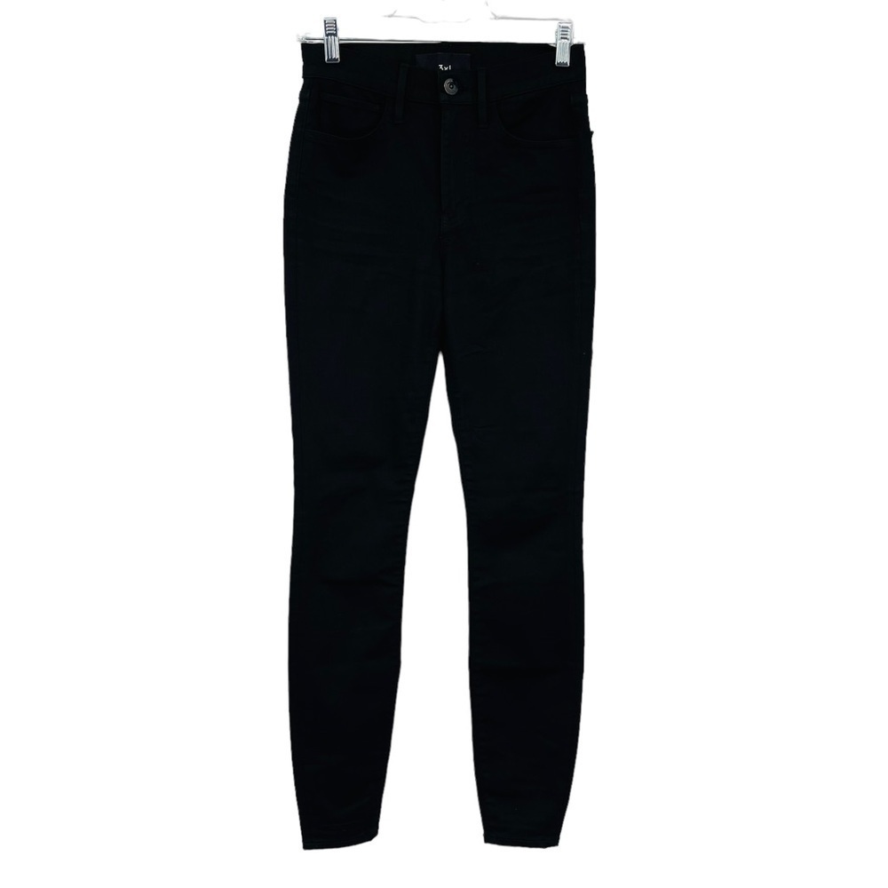 3X1 Kaia Skinny High Rise Jeans Womens 26 Black Stretch Denim Classic